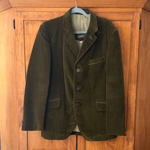 Classic Olive Corduroy Blazer